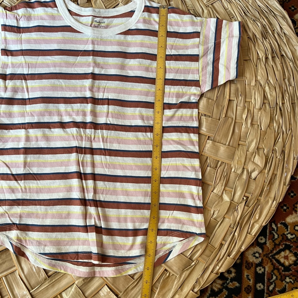 MADEWELL Neutral Striped T-Shirt - Picture 4 of 6